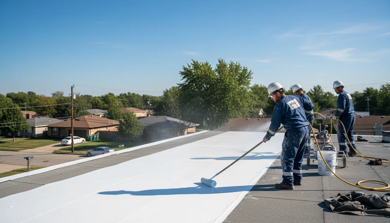 Commercial roof coating in Fairfax, MO near me